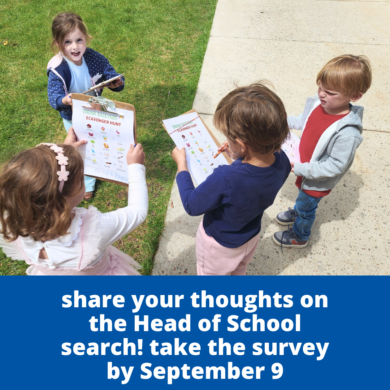 an invitation to the Aspen Country Day School community to participate in the search for the next head of school