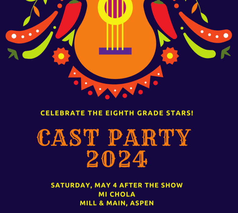 invitation to cast party 2024 after Wheeler Opera house play