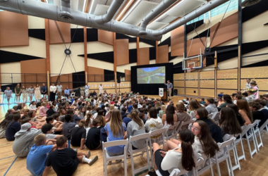A final end of year assembly at Aspen Country Day School
